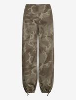 Weekday - Low Rise Baggy Ripstop Trousers - Cargo kelnės - Chaki spalva