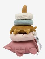 Fabelab - Fabric Stack Tower - Bunny - Blokelių žaidimas - Marga / raštuota