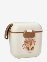 Elodie Details - Lunch & Snack Box Rosy Bow Leo - Pietų dėžutė - Kreminė spalva
