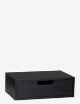 Hübsch - Hide Storage Box Black - Medinė dėžė - Juoda
