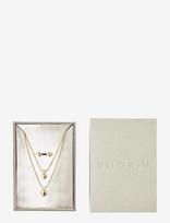 Pilgrim - Penina Gift Set, Necklace & Earstuds, Gold-Plated - Grandinėlė - Aukso