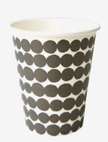 Marimekko By Havi - Marimekko Räsymatto Hotcup 250Ml 50Pc - Picnic Plates, Mugs, Cutlery - Juoda