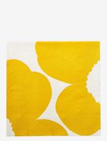 Marimekko By Havi - Marimekko Napkin Iso Unikko - Popierinės servetėlės - Geltona