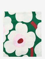 Marimekko By Havi - Marimekko Napkin Unikko - Popierinės servetėlės - Žalia