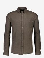 Lindbergh - Brushed Twill Shirt L/S - Flaneliniai marškiniai - Chaki spalva