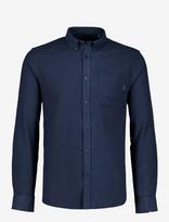 Lindbergh - Brushed Twill Shirt L/S - Flaneliniai marškiniai - Tamsiai mėlyna