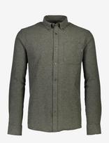 Lindbergh - Brushed Twill Shirt L/S - Flaneliniai marškiniai - Chaki spalva