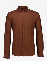 Lindbergh - Brushed Twill Shirt L/S - Flaneliniai marškiniai - Ruda