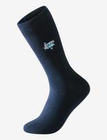 Lindbergh - Embroidery Bamboo Sock - Įprastos kojinės - Tamsiai mėlyna