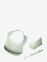 BabyBjörn - Babybjörn Baby Feeding Set, 3Pcs, Powder Green - Kūdikių vakarienės rinkiniai - Žalia