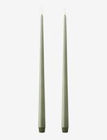 Ester & Erik - Led Taper Candle 40Cm 2-Pack - LED žvakė - Žalia