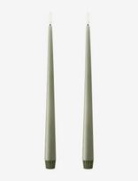 Ester & Erik - Led Taper Candle 30Cm 2-Pack - LED žvakė - Žalia