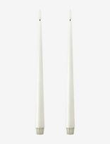 Ester & Erik - Led Taper Candle 30Cm 2-Pack - LED žvakė - Balta