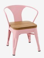 J-Line - Kids Chair Evi Iron/Plywood Light Pink - Vaikiškos kėdutės ir priedai - Rožinė