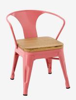 J-Line - Kids Chair Evi Iron/Plywood Dark Pink - Kėdės ir taburetės - Rožinė