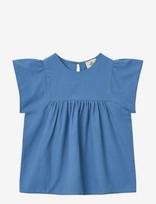 Copenhagen Colors - Blouse W. Contrast Piping - Palaidinės ir tunikos - Mėlyna