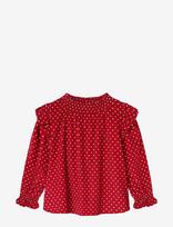 Fliink - Dolly Dot Blouse - Palaidinės ir tunikos - Raudona