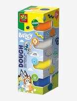 SES Creative - Bluey - Dough - 4 Pots 90G - Play Dough - Marga / raštuota