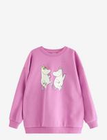 Lindex - Moomin Sweatshirt With Brushed Inside - Megztinis - Rožinė