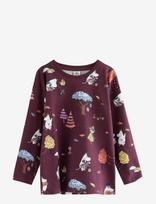 Lindex - Moomin Long-Sleeved Top - Ilgarankoviai marškinėliai - Violetinė