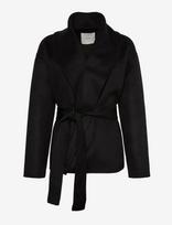 Calvin Klein - Shawl Hip Lenght Coat (Solid) - Lietpaltis - Juoda