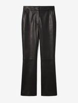Calvin Klein - Faux Leather Flare Pant - Odinės tamprės-kelnės - Juoda