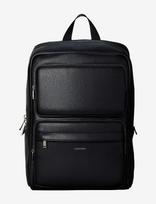 Calvin Klein - Raised Double Pocket Backpack - Verslo kuprinė - Juoda