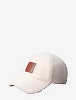 Calvin Klein - All-Over Sherpa W/ Patch Cap - Kepurė - Kreminė spalva