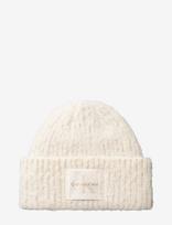 Calvin Klein - Brushed Solid Chunky Rib Beanie - Kepurė - Kreminė spalva