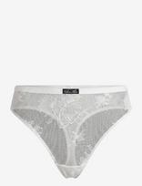 Calvin Klein - High Leg Thong - Stringai - Balta