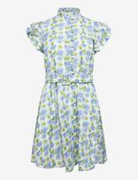 By Ti Mo - Linen Ruffle Dress - Trumpa suknelė - Balta