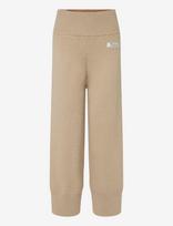 Maison Kitsune - Two-Tone Knitted Pants - Kelnės - Smėlio