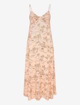 Maison Kitsune - “Tropical Palm” Strap Dress - Ilga suknelė - Rožinė