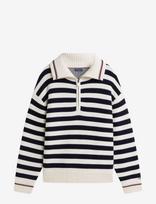 Tommy Hilfiger - Ny Stripe  Sweater - Megztinis su užtrauktuku - Tamsiai mėlyna