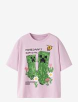 Name It - Nkfjylda Minecraft Ss Nreg Top Box Bio - Marškinėliai trumpomis rankovėmis - Rožinė