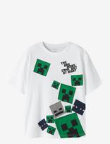 Name It - Nkmjulio Minecraft Ss Nreg Top Box Bfu - Marškinėliai trumpomis rankovėmis - Balta
