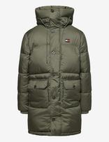 Tommy Jeans - Tjm Workwear Hooded Parka Ext - Parka stiliaus striukė - Chaki spalva