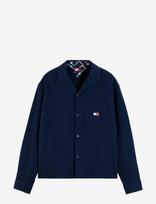 Tommy Jeans - Tjm Boxy Brushed Waffle Shirt - Flaneliniai marškiniai - Tamsiai mėlyna