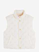Tommy Hilfiger - Lw Down Flag Quilt Vest - Dygsniuota liemenė - Kreminė spalva