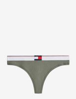 Tommy Hilfiger - Varsity Rib Thong - Stringai - Chaki spalva