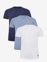 Lyle & Scott - Loungewear 3 Pack T-Shirts - Marškinėliai trumpomis rankovėmis - Tamsiai mėlyna