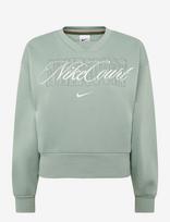 Nike - W Nkct Crt Cltn Flc Crew - Sportinis megztinis - Žalia