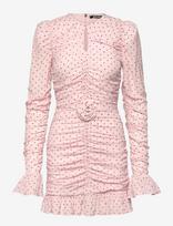 ROTATE - Mini Ruched Dress - Trumpa suknelė - Rožinė