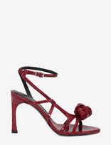 ROTATE - Sandal Patent Croc - Sandalai su kulniukais - Burgundiška splava