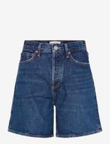 Agolde - Dame Short High Rise Baggy - Džinsiniai šortai - Mėlyna