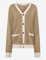 Maison Kitsune - Baby Fox Patch Bi-Color Classic Cardigan - Megztinis - Smėlio