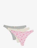 Juicy Couture - Couture Queen Thong Multipack - Stringai - Rožinė