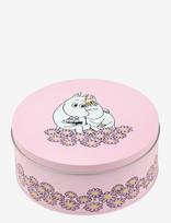 Muurla - Moomin Round Tin Jar Together 15Cm - Mini dėžutė - Rožinė