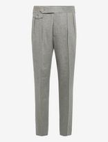 Polo Ralph Lauren - Pleated Wool Flannel Trouser - Klasikinės kelnės - Pilka