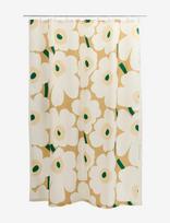 Marimekko Home - Unikko Shower Curtain 180X200 - Dušo užuolaidos - Smėlio
